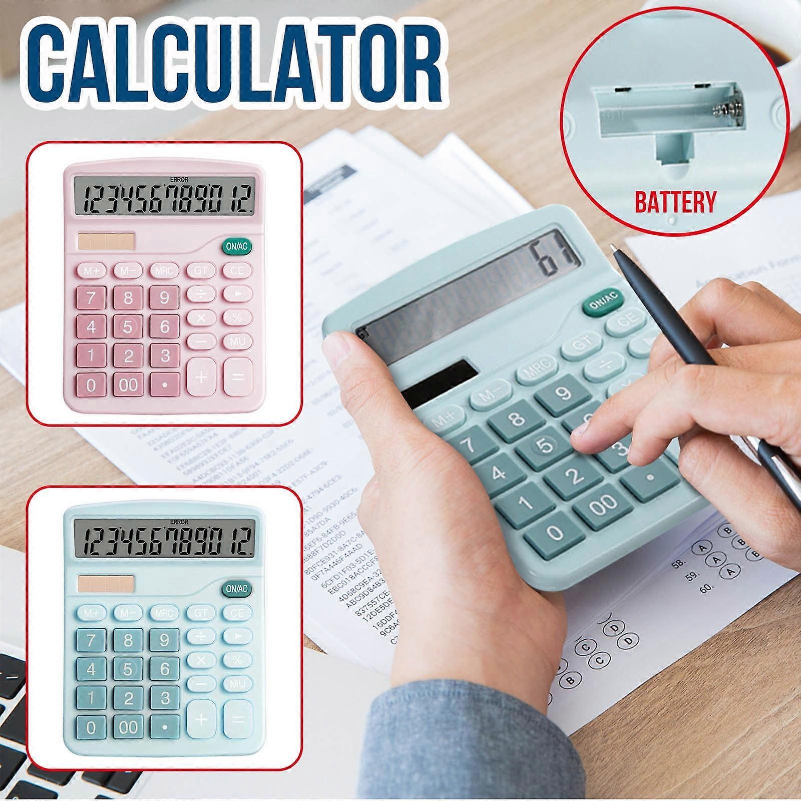 Cyber_Monday Deals 2024 Viflosae Calculator 12 Digit Desktop Basic Calculato Dual-Power With Large LCD Display Electronics Gadgets