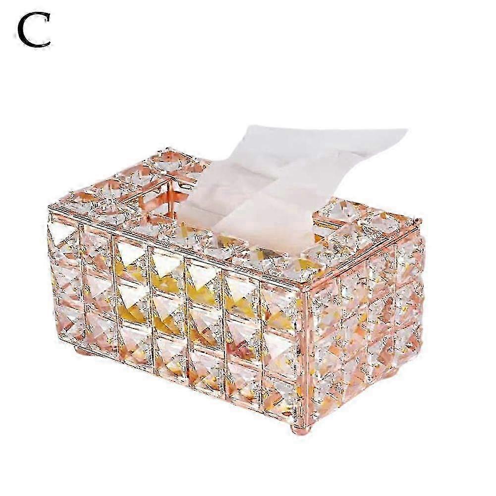 w Tissue Box Holder Rectangular Crystal Tissue Box Cover Tissue Box Holder