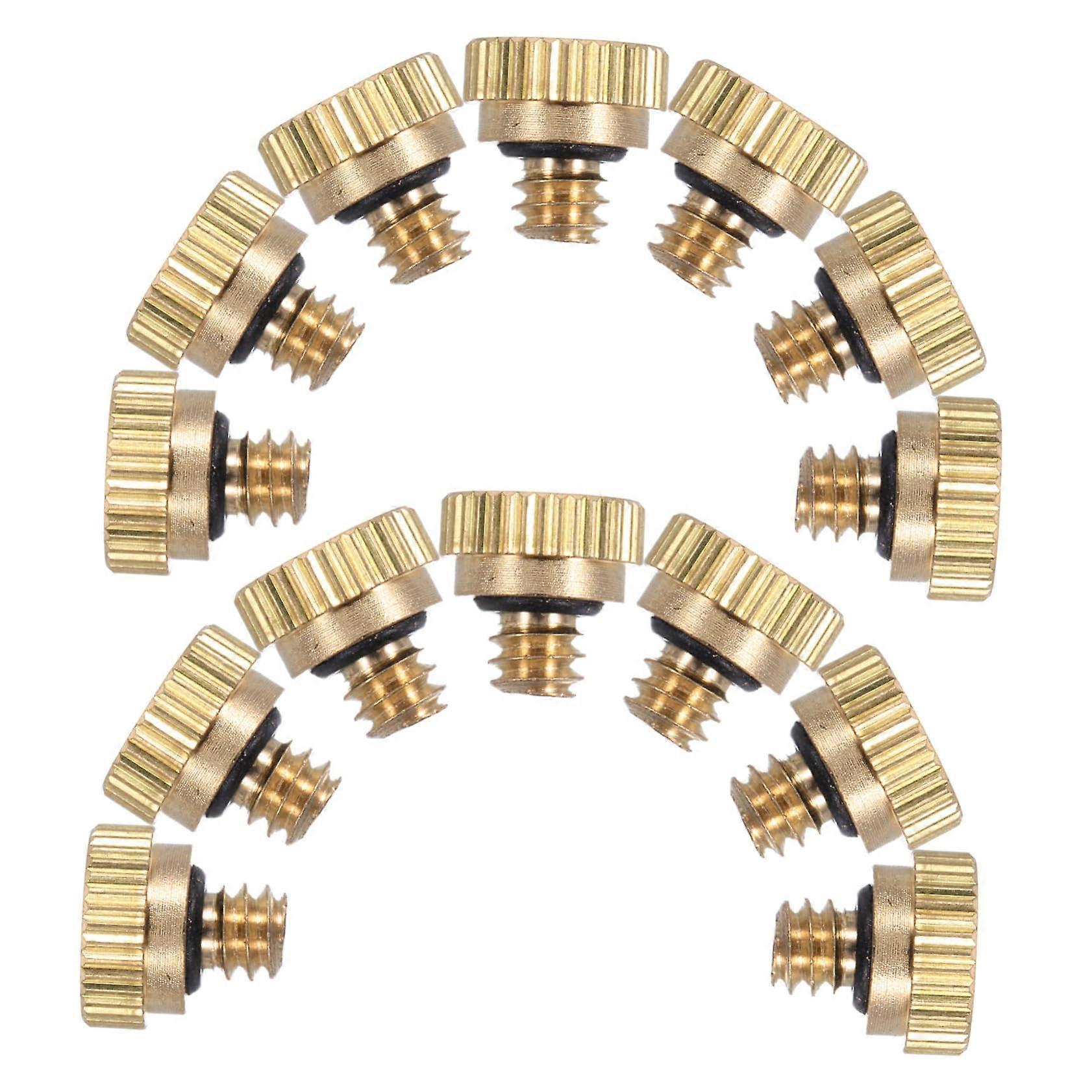 20pcs Brass Misting Nozzles Low Pressure Atomizing Sprayer for Garden Cooling and Dust Control