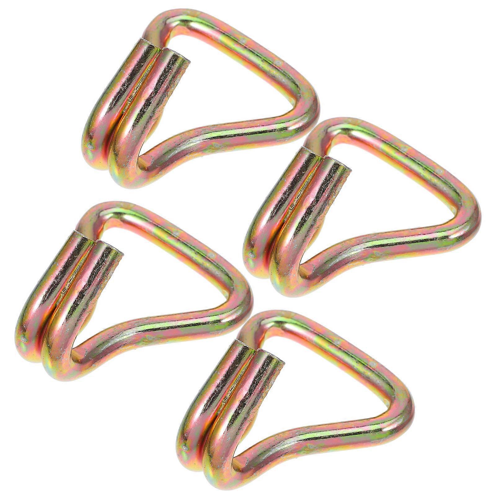 4pcs Ratchet Straps with J Hooks for Bikes Tie Down Strap Thickened Hooks Fixing Replacement Binding Straps for Scooters