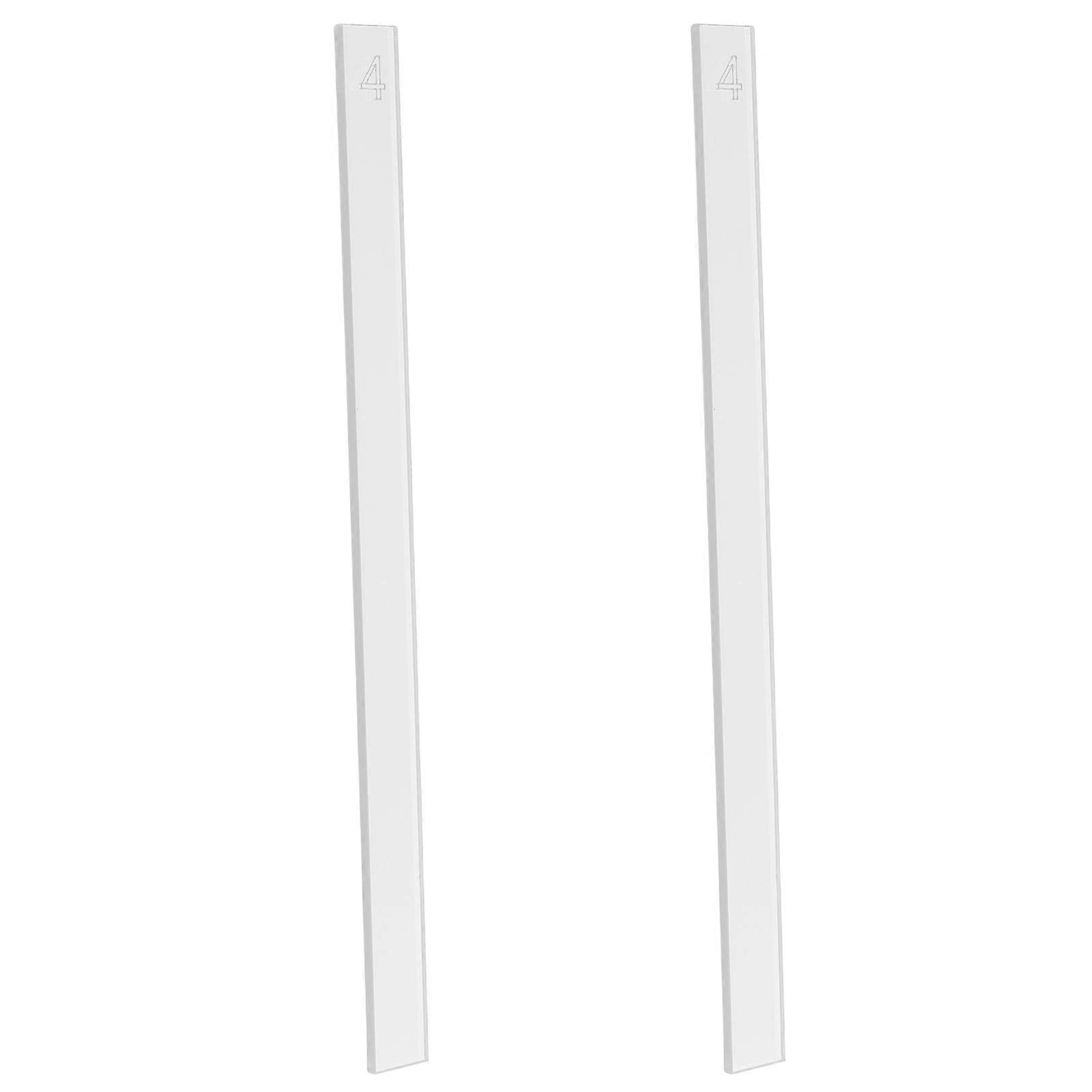 Acrylic Dough Thickness Ruler for Baking Precision Cookie Level 2Pcs