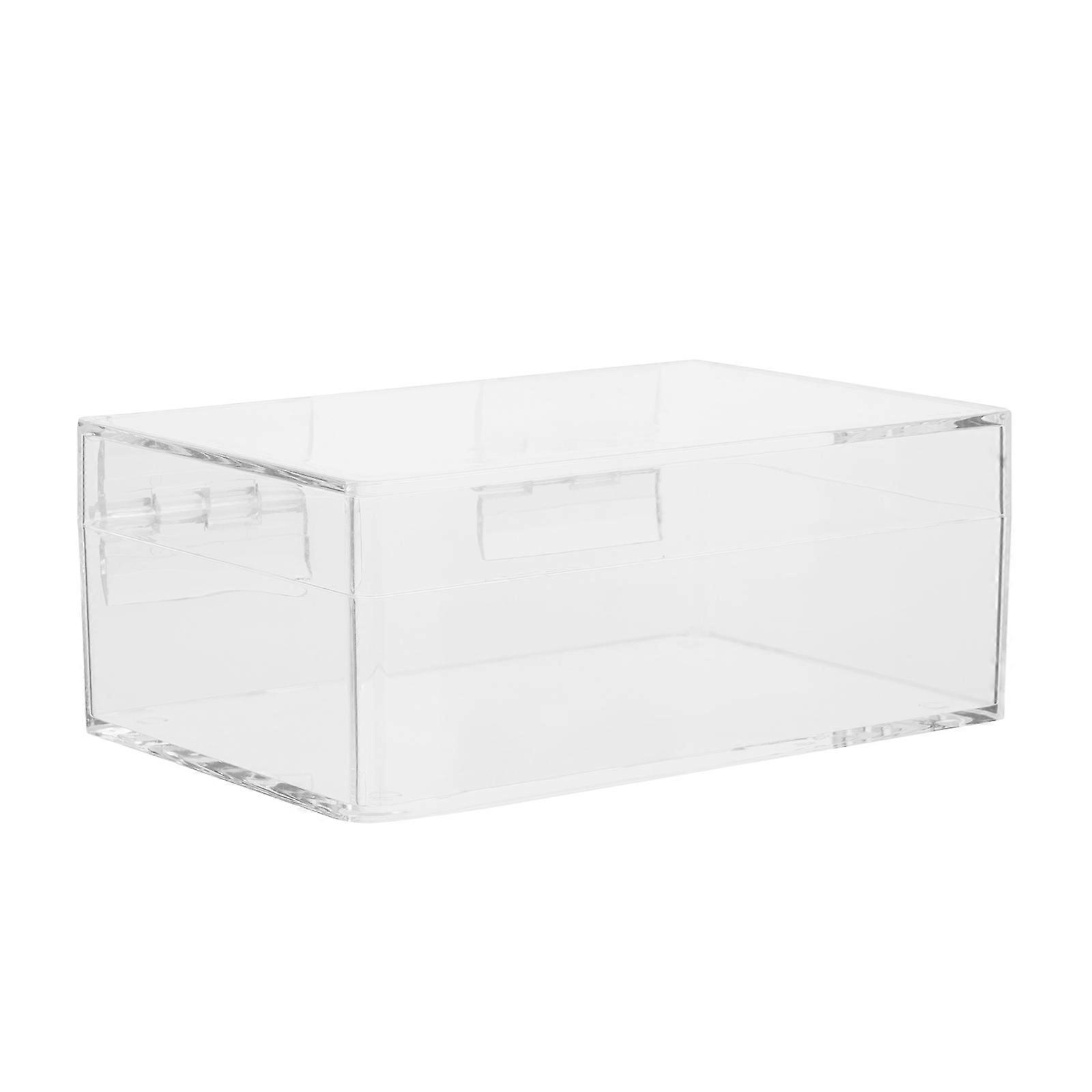 Transparent Storage Boxes Clear Acrylic Box with Lid for Jewelry Organizer
