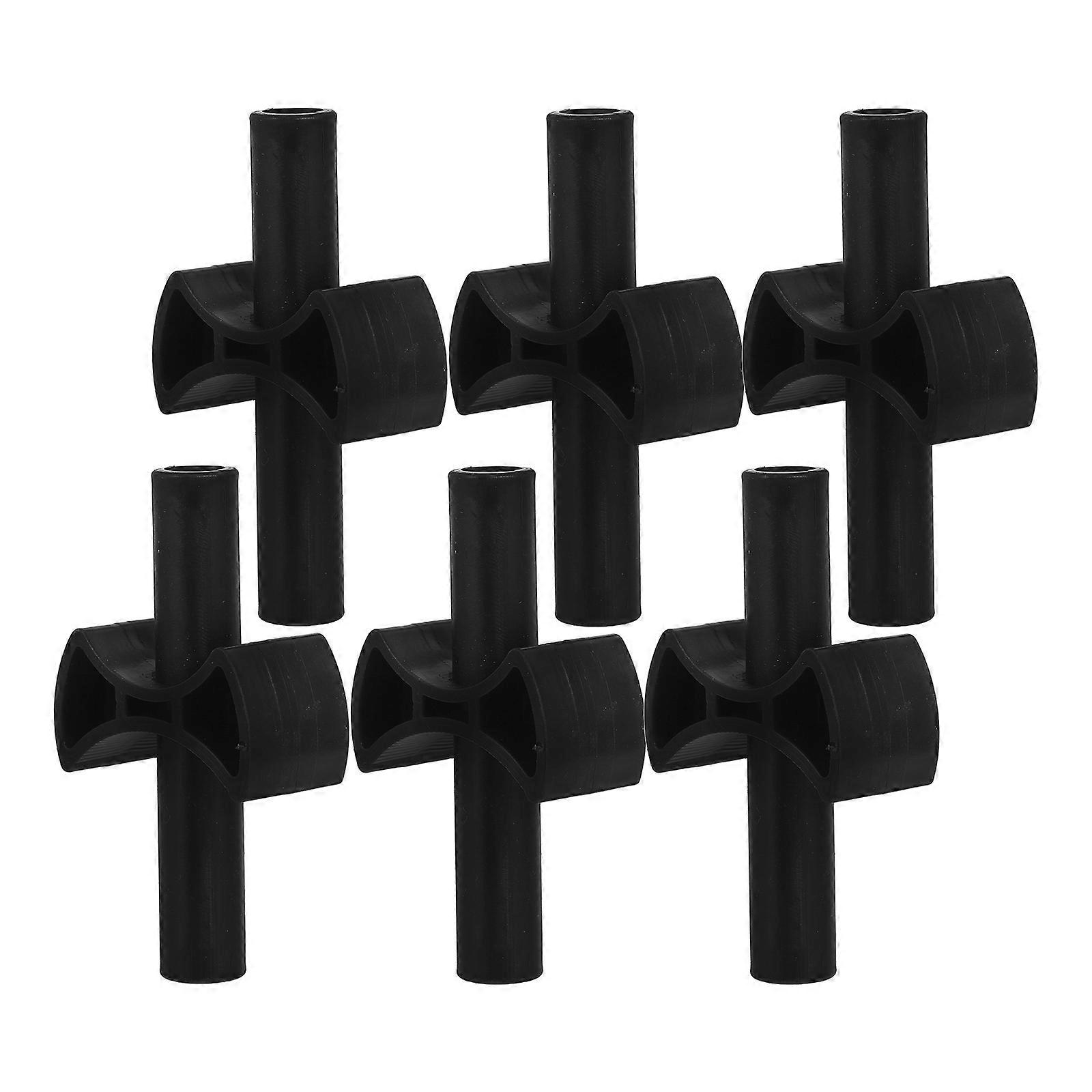 Black Trampoline Replacement Accessories for Safety 6Pcs Set