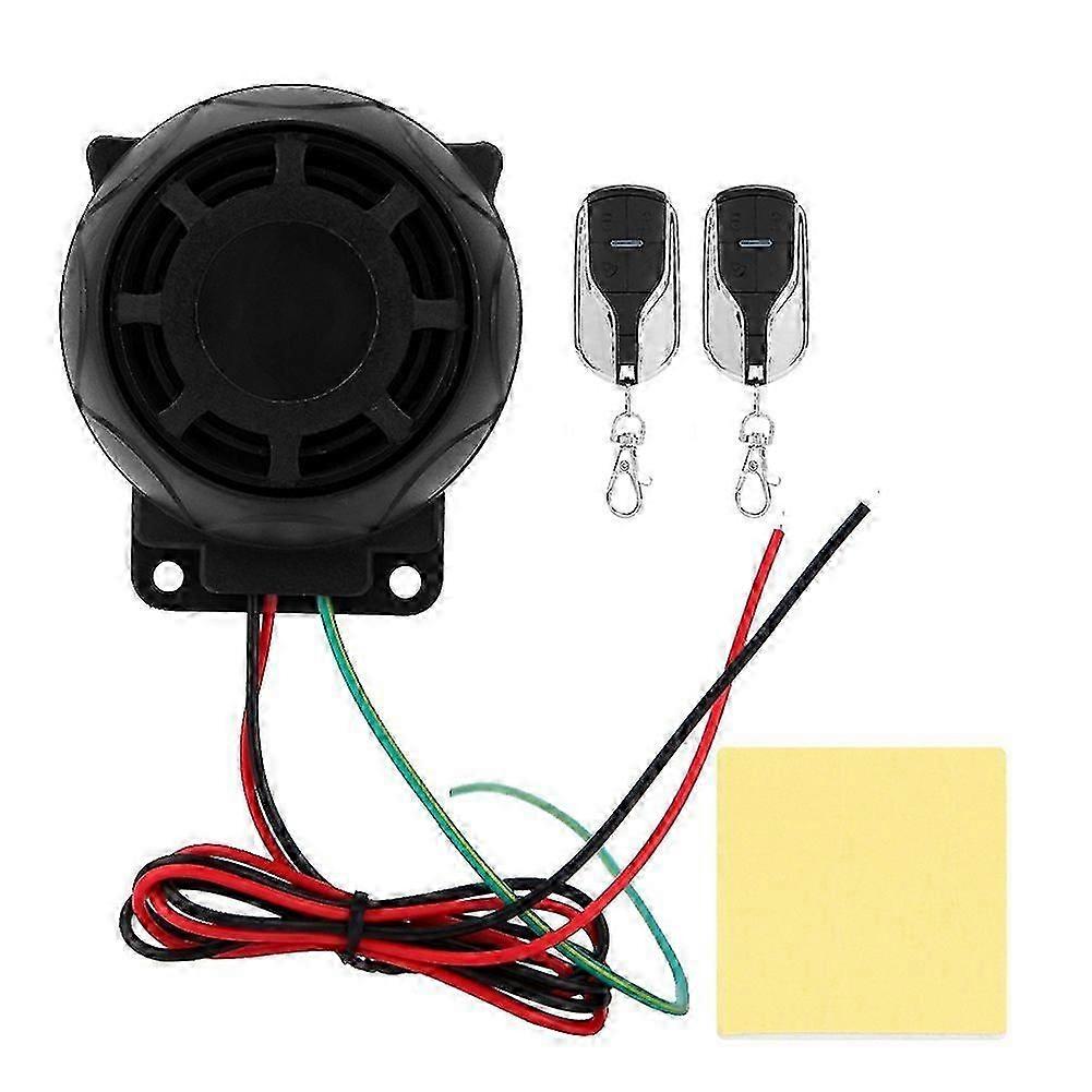 Motorcycle Alarm System Security Speakers Two way Remote Control Anti theft Security System
