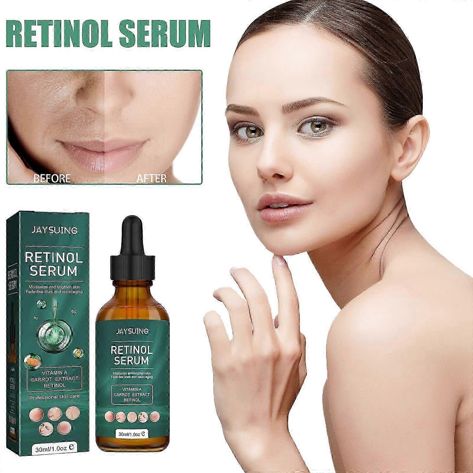 Retinol Serum for AntiAging, Brightening  Pore Minimizing  Deep Hydrating Facial Essence with Vitamin A  Carrot Extract to Reduce Acne, Boost Colla