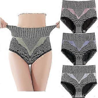 4pcs Graphene Fiber Restoration High Waist Briefs For Womens,high Waist Graphene Fiber Briefs,honeycomb Body Shaping Briefs For Women