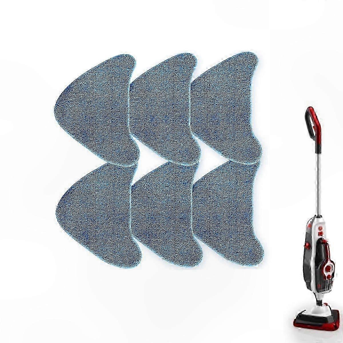 Microfiber Cleaning Pads for Steam Mops, Compatible with Pet Models, 6-Pack Replacement
