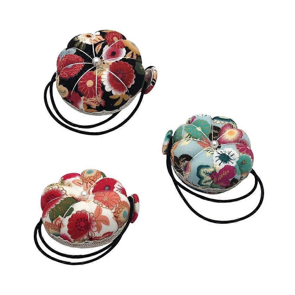 Pumpkin Pin Holder Cushion for Sewing Storage with 6Pcs