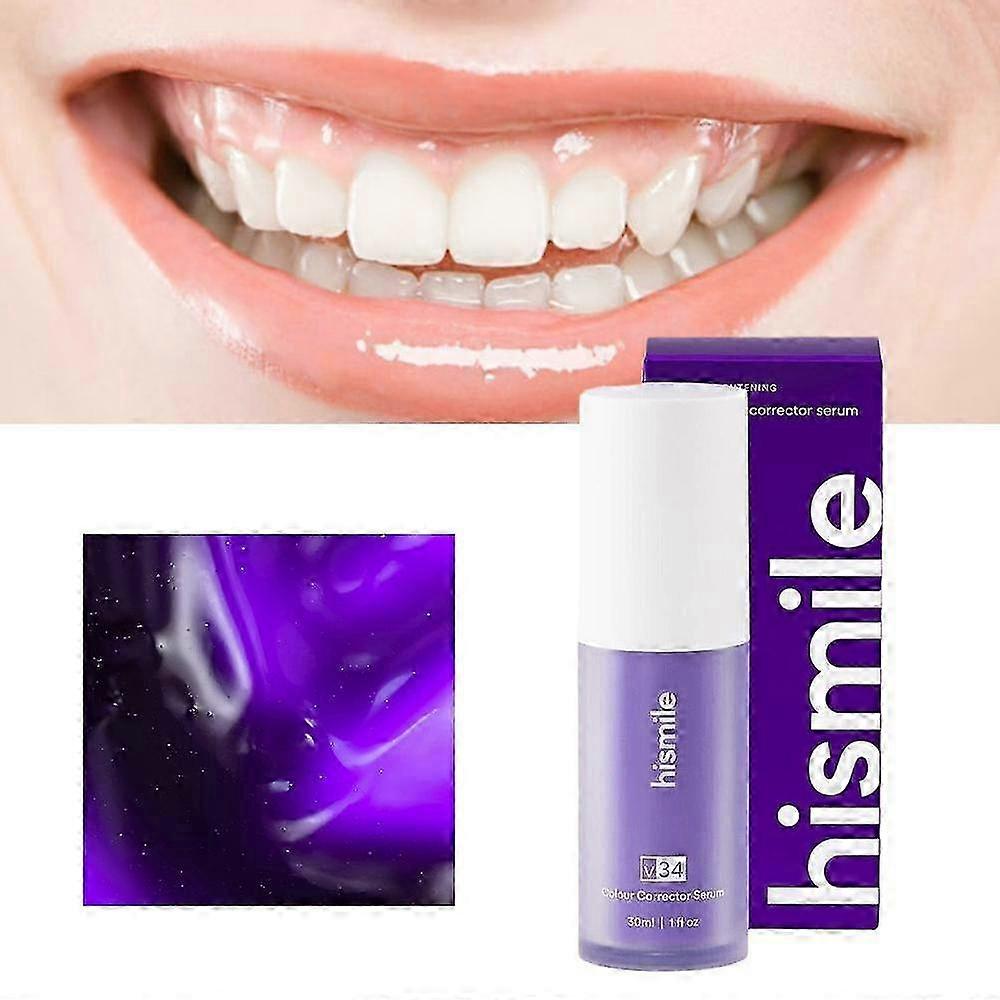 30ml Color Correction Teeth Whitening Foam for Instant Brightness and Fresh Breath
