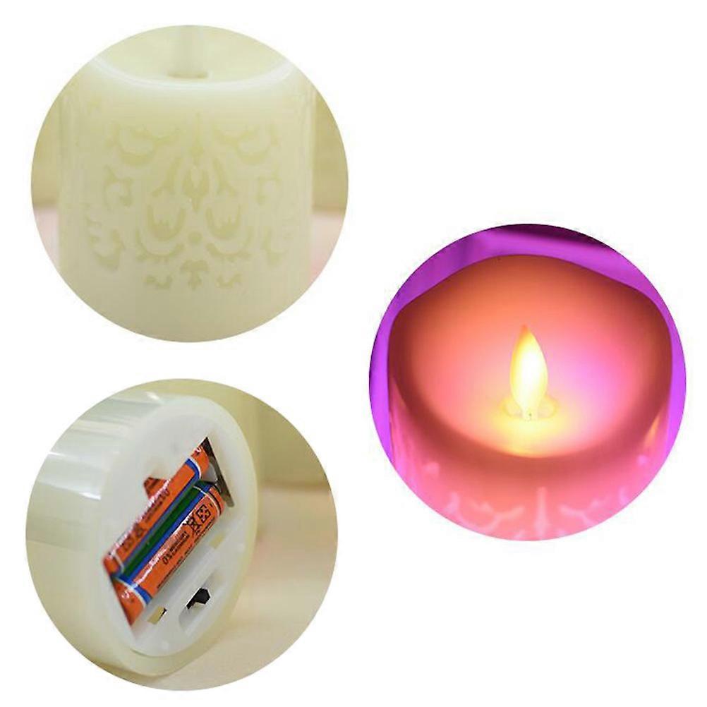 Assorted Color LED Candle Lights for Decoration Flameless 9Pcs