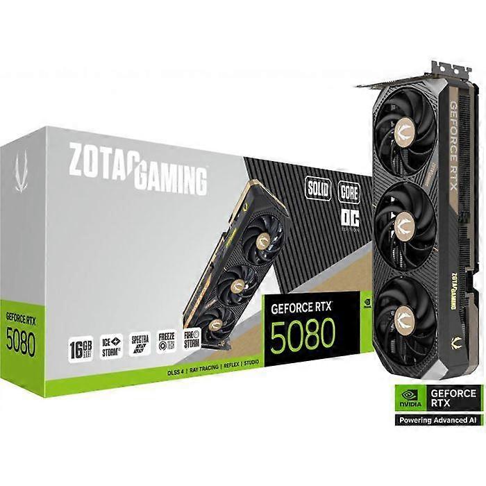 ZOTAC - Carte graphique gaming - GeForce RTX 5080 - Solid Core OC - 16 Go