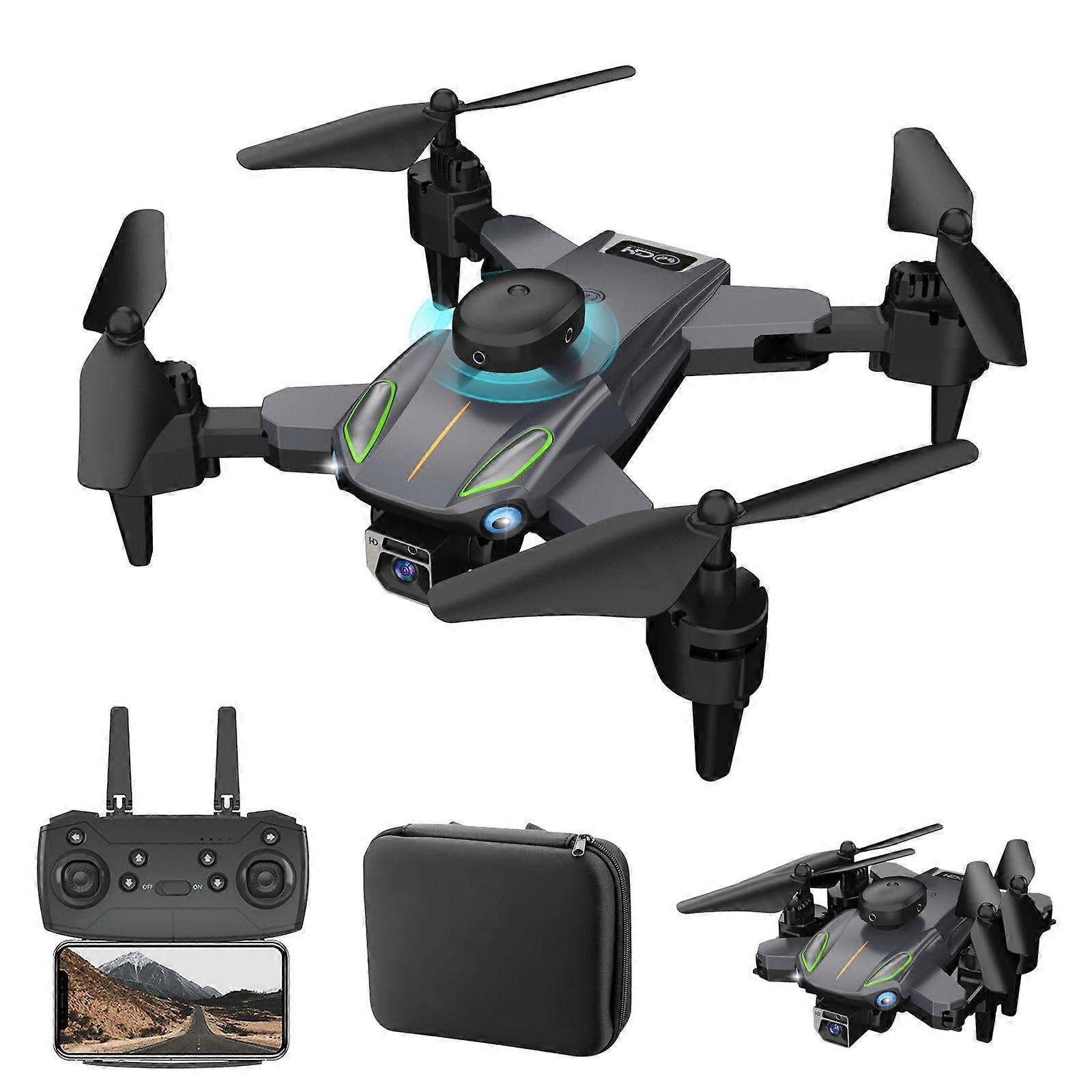 FPV Drone with 1080P Camera, 2.4G WIFI, Headless Mode, Follow Me, Altitude Hold, Obstacle Avoidance, Compatible with Aerial Photography, RC
