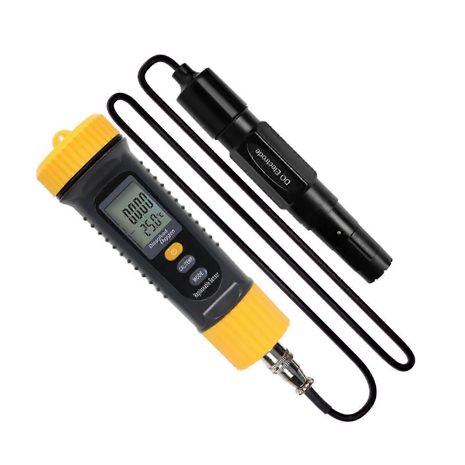 Portable DO Meter with Temp Compensation, USB Data Transfer, LCD Display