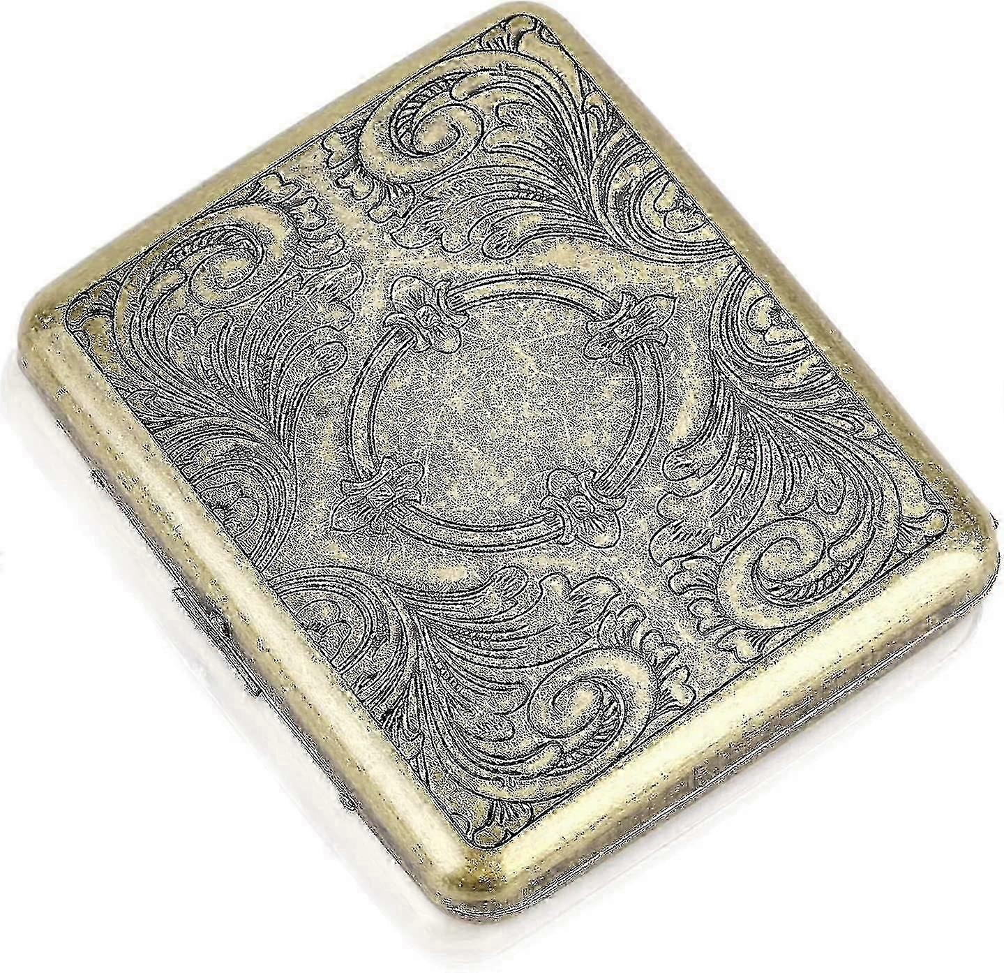 20 Grass Vintage Metal Portable Cigarette Case