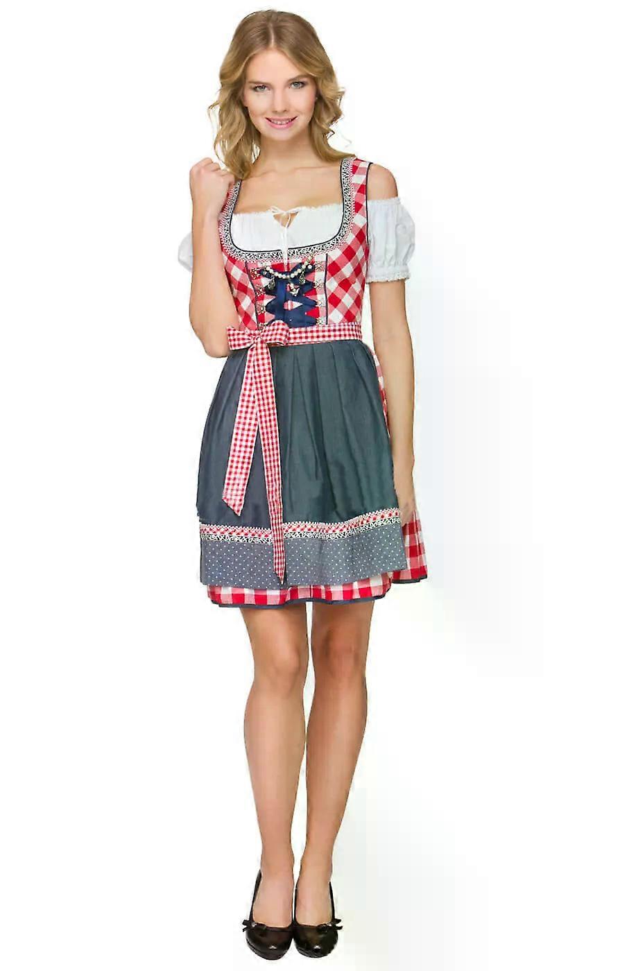 German Beer Girl Costume Adult Bavarian Dirndl Dress Apron Blouse Gown  Costume Oktoberfest Beer Festival Sexy Maid Costume | Fruugo NO