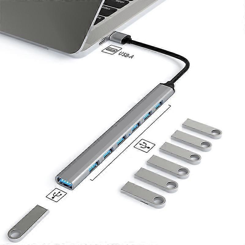 2026 7 in 1 USB3.0 Docking Station Laptop Multifunctional HUB(USB Interface)