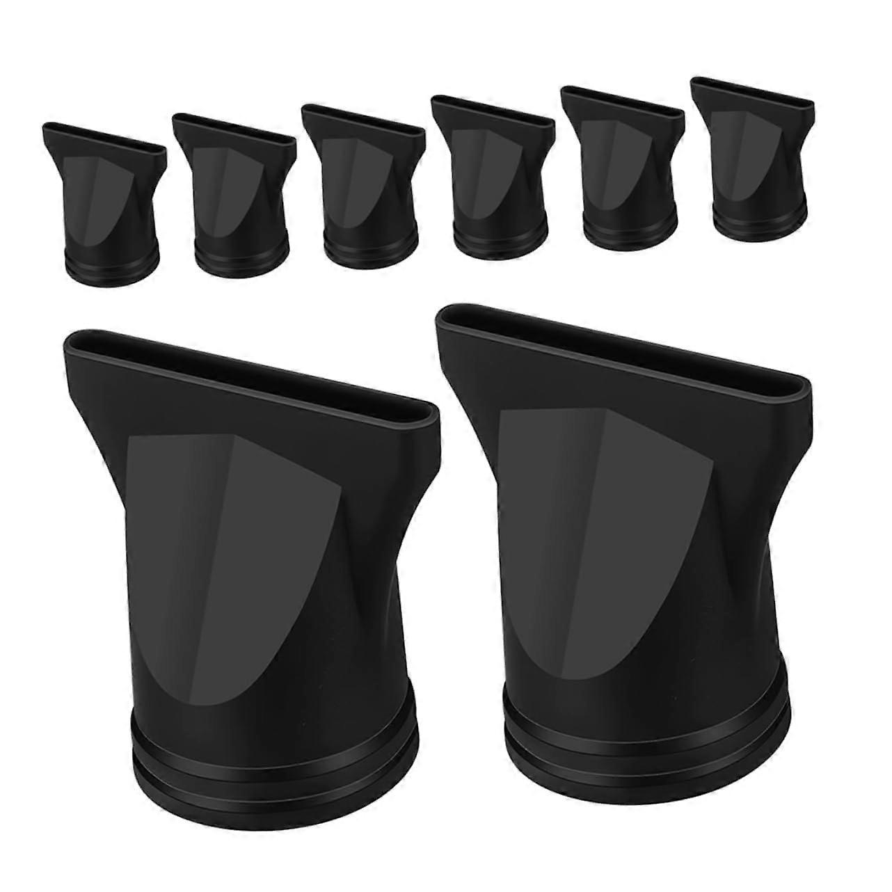8pcs Hair Dryer Nozzle Attachments for Precise Airflow Control and Faster Drying