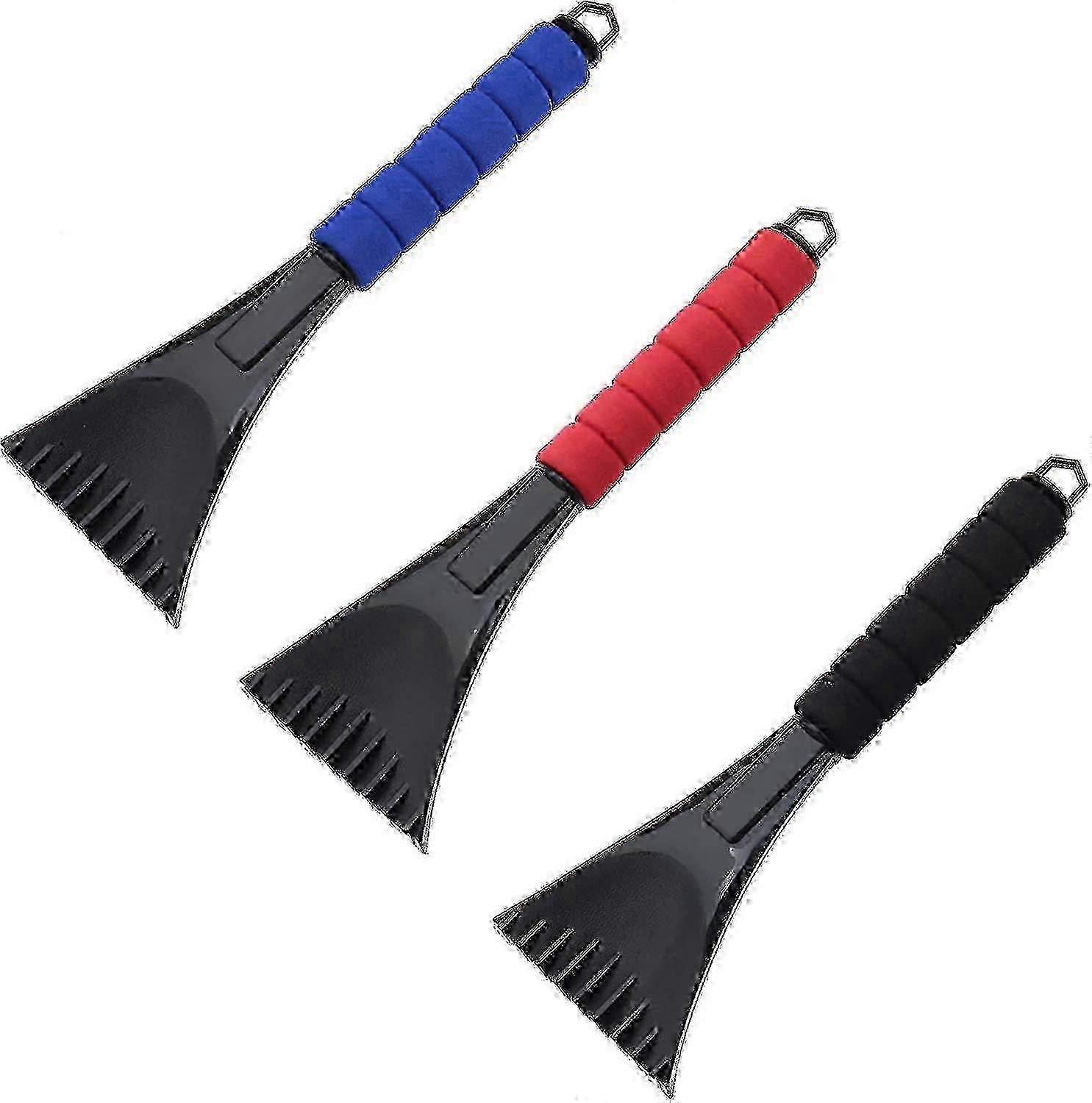 2025 3 Pack Ice Scraper for Car with Foam Handle - Snow Brush Set
