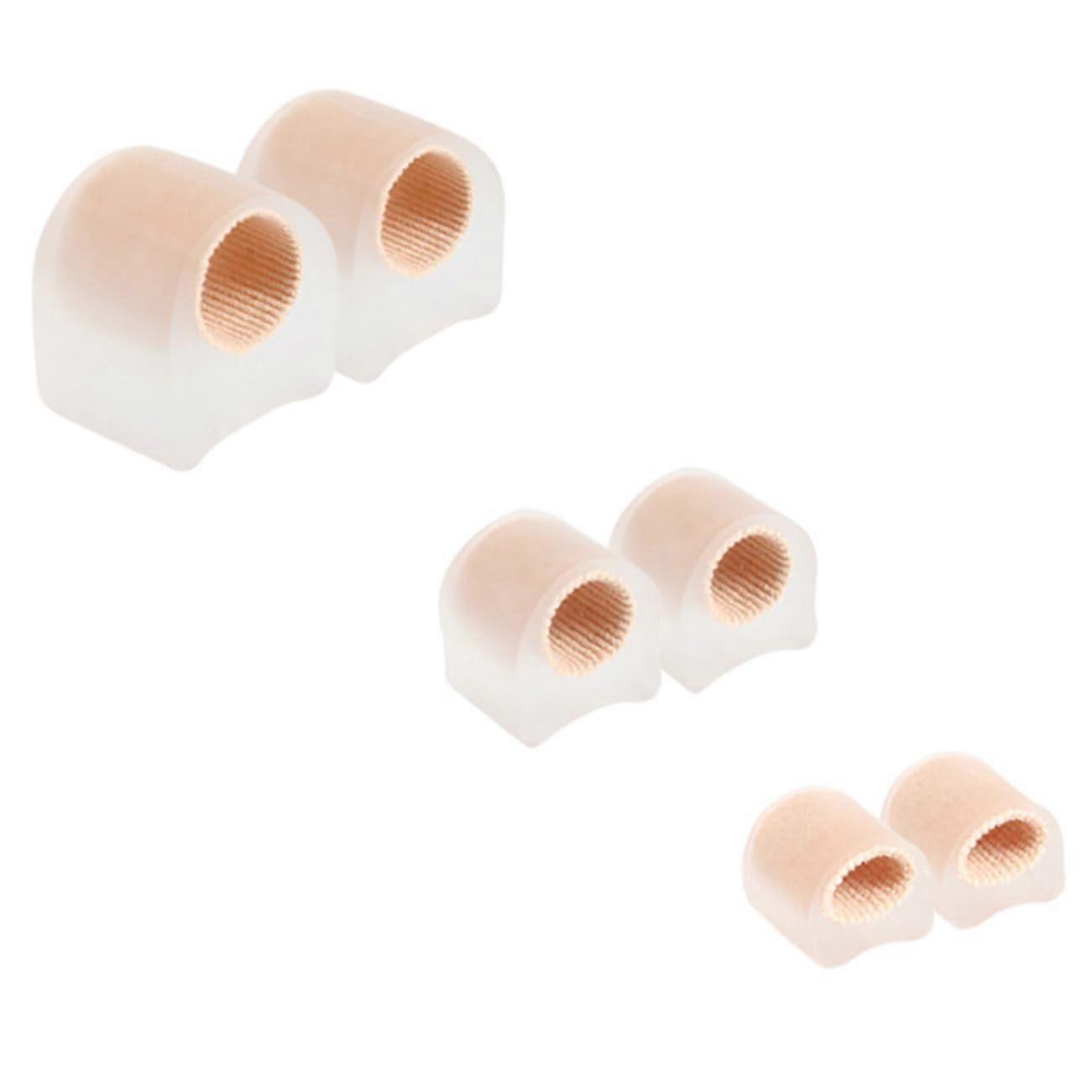 Toe Separators for Bunion Relief, Reusable Gel Spacers for Overlapping Toes, Transparent 6 Pack