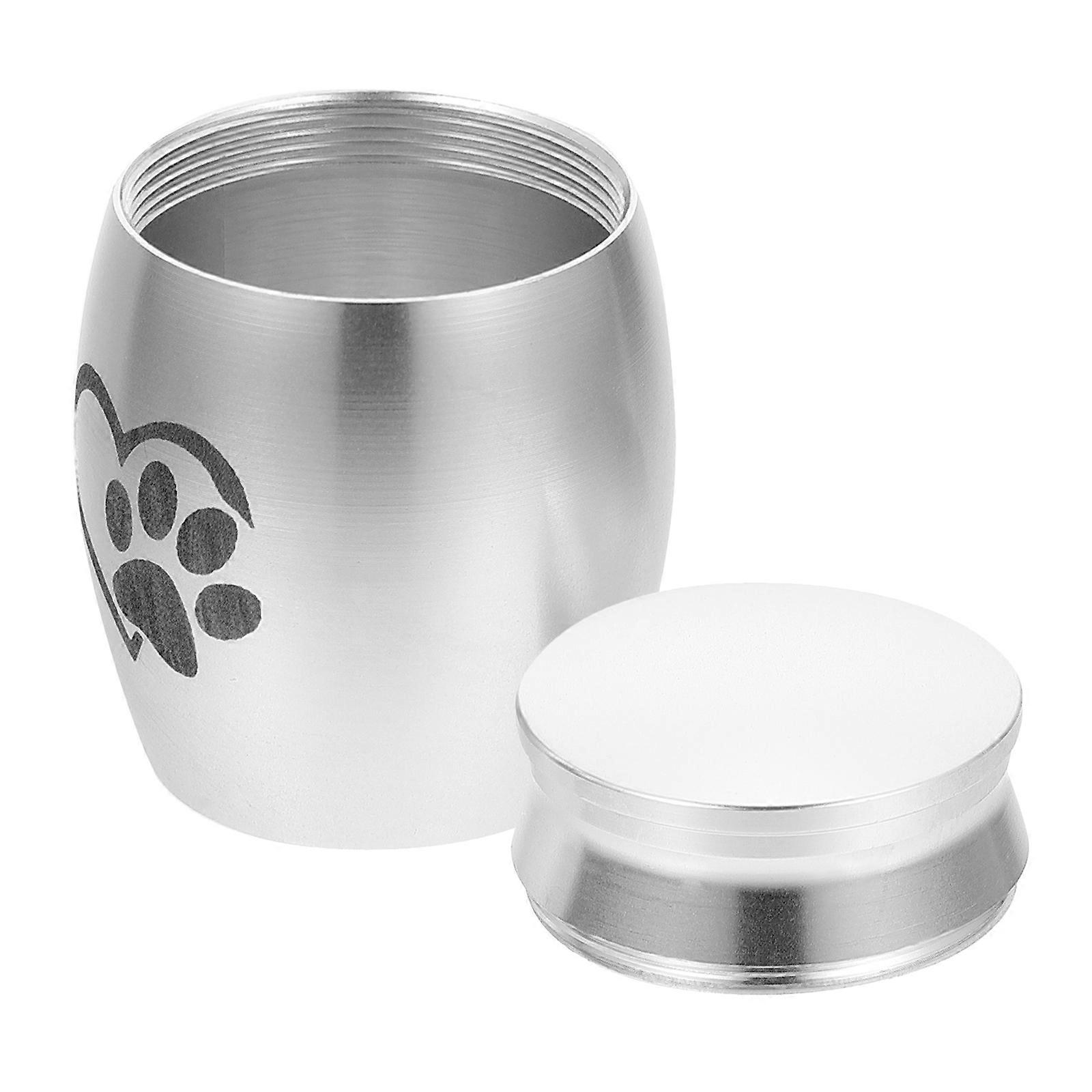 Cat Urn for Ashes Stainless Steel Pet Bone Ash Container for Storage