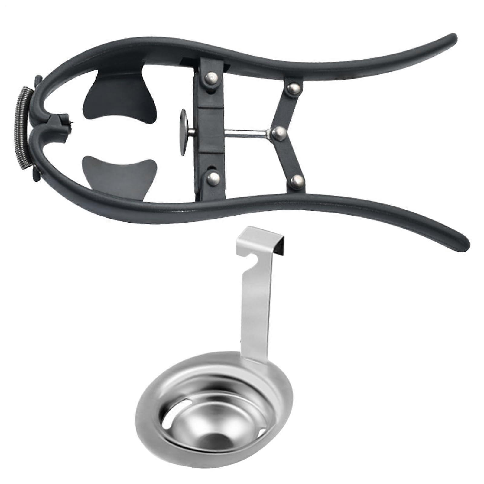 Stainless Steel Egg Cracker Tool with Triangular Separator for Precise Yolk Separation in Cooking