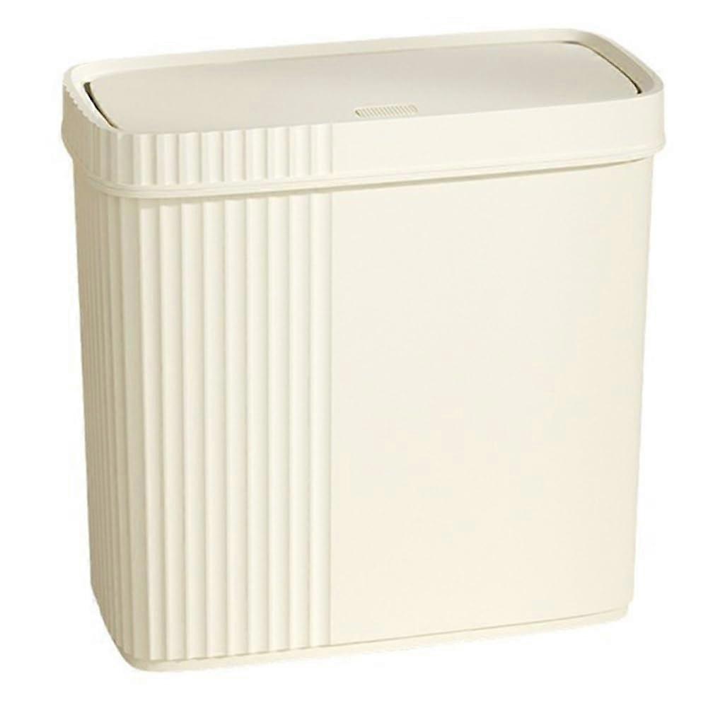 Small Trash Can with Lid, Slim SpaceSaving Design for Bathroom and Small Rooms