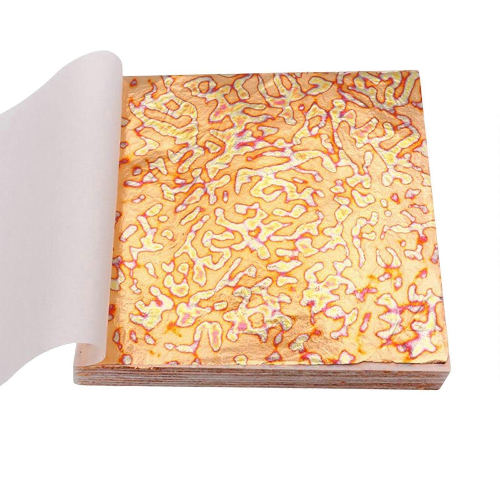 Gold Leaf Sheets for Gilding Projects with Luxury Gold Finish and Easy Craft Application Style A
