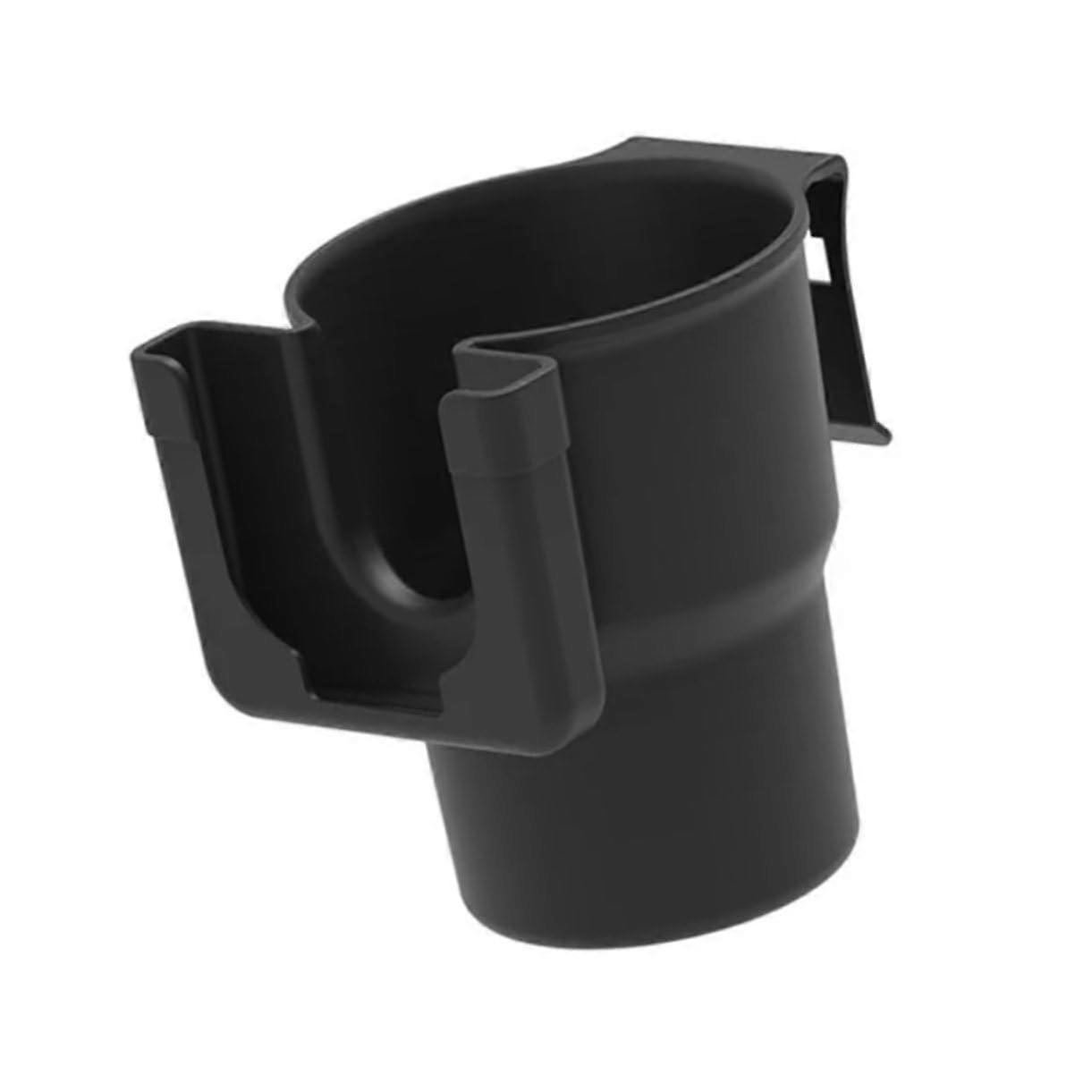 Multifunctional Car Cup and Phone Holder with Storage Box Vibration Design Black