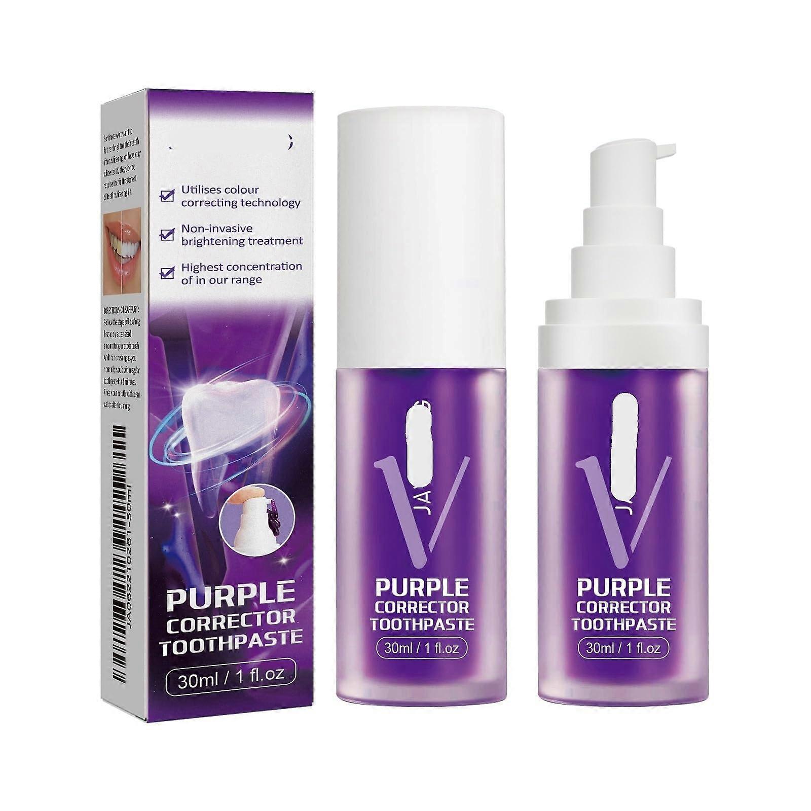 Teeth Whitening Toothpaste with Advanced Color Correction, Deep Stain Removal, Mint Fresh Breath (3PCS)