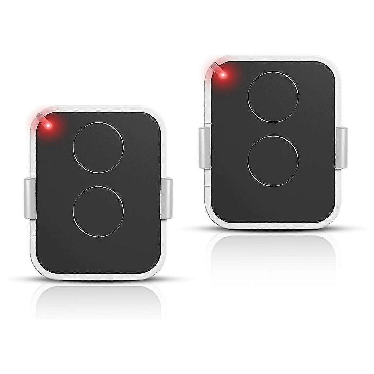 2pcs Gate Remote Control 2 Channels 433.92MHz Rolling Code -Replacement suitable for ON1E,ON2E,ON4E - suitable for Gat