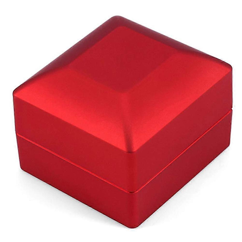 LED Ring Box Illuminated Ring Box for Marriage Proposal Ring Box with LED Interior Lighting for Engagement Wedding