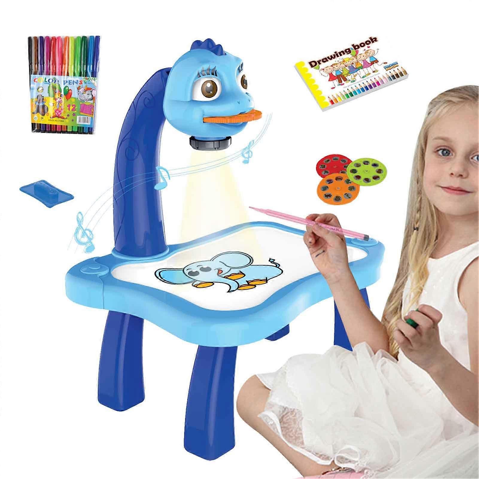 Kids Projector Drawing Table with Light for Children, Interactive Draw and Trace Art Toy