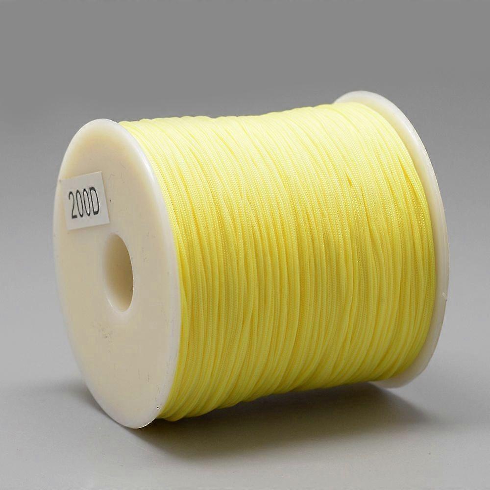 Polyester Cords Yellow 0.8mm 131.23~142.16 yards(120~130m)/roll