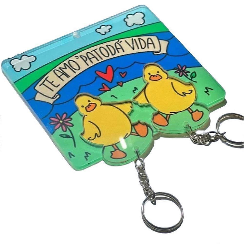 Mini Duckling Keychain New Creatives Ornaments Key Ring
