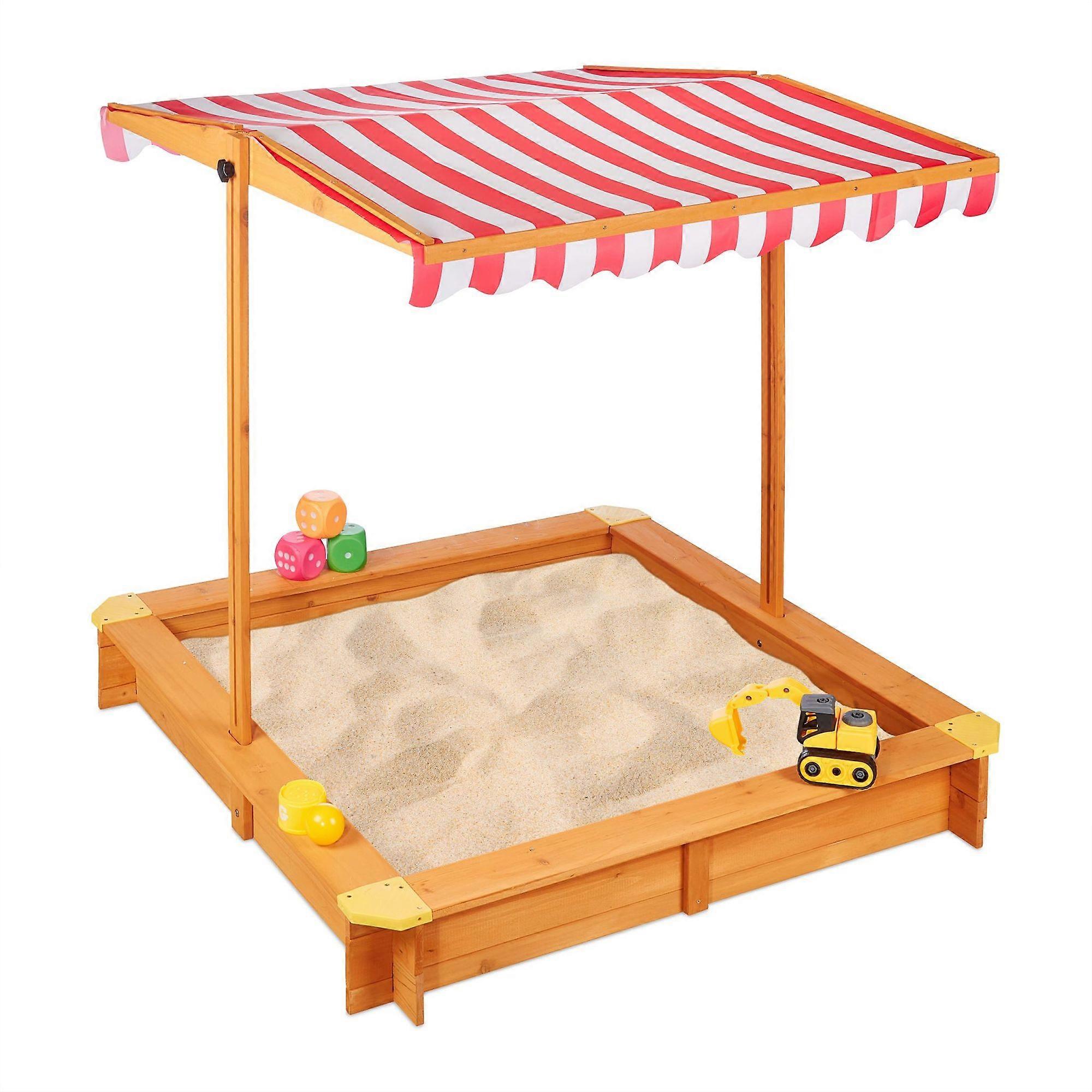 Sandbox with roof