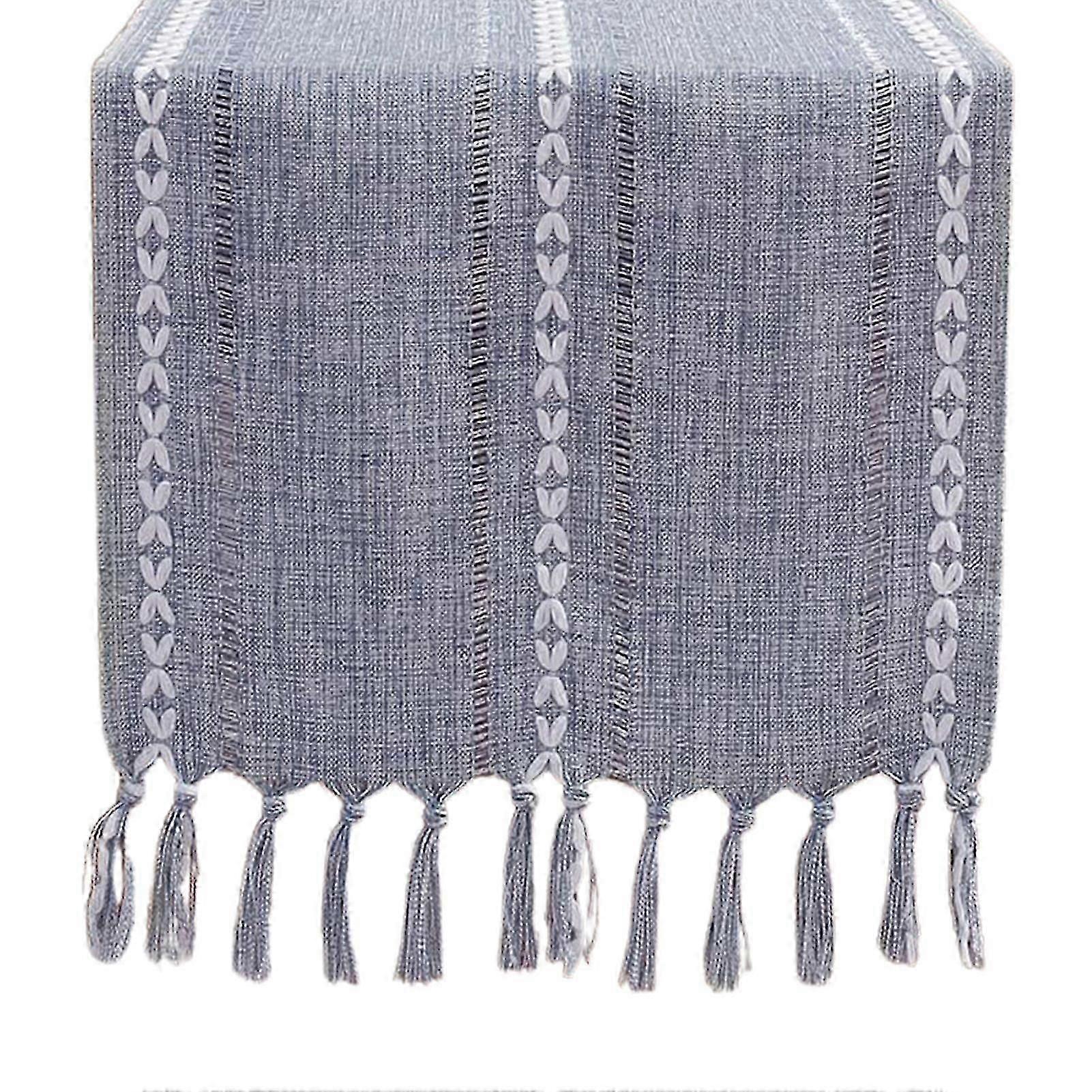 gathering table runner woven cotton easy clean decoration