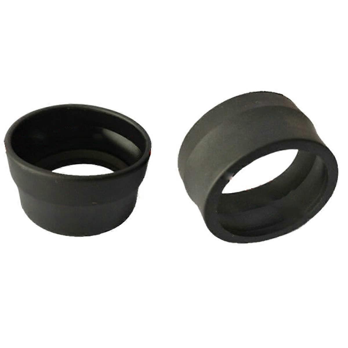 Rubber Microscope Eyecups 3338mm Foldable Light Blocking Eyepiece Accessories 2pcs Set
