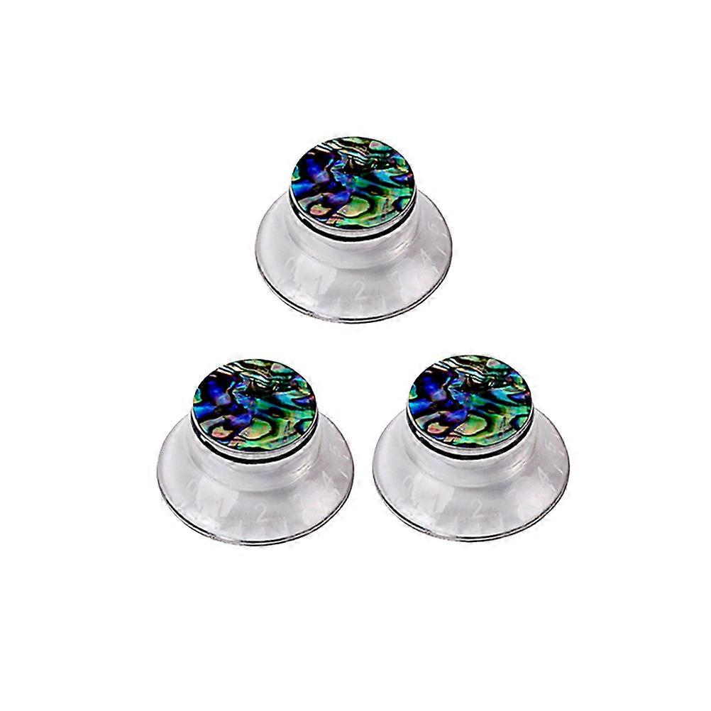 Volume Tone Control Knobs Cap Round Shell Guitar Parts for Electric Guitar 3Pcs