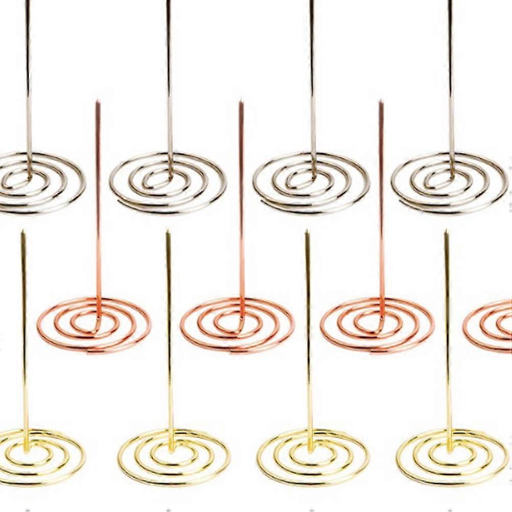 Menu Summons Fork Metal Holder for Restaurant 3Pcs Silver Accessory