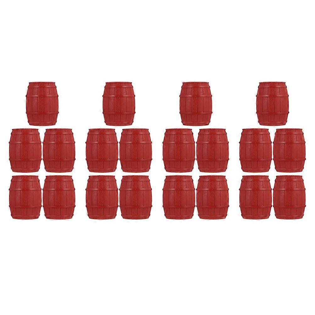Detachable Pirate Barrel Decoration Model for Sand Table Layout 20Pcs PVC