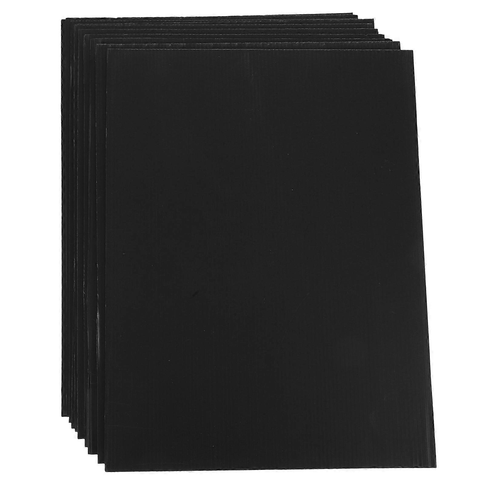Black Plastic Corrugated Board for Poster and Display 20Pcs