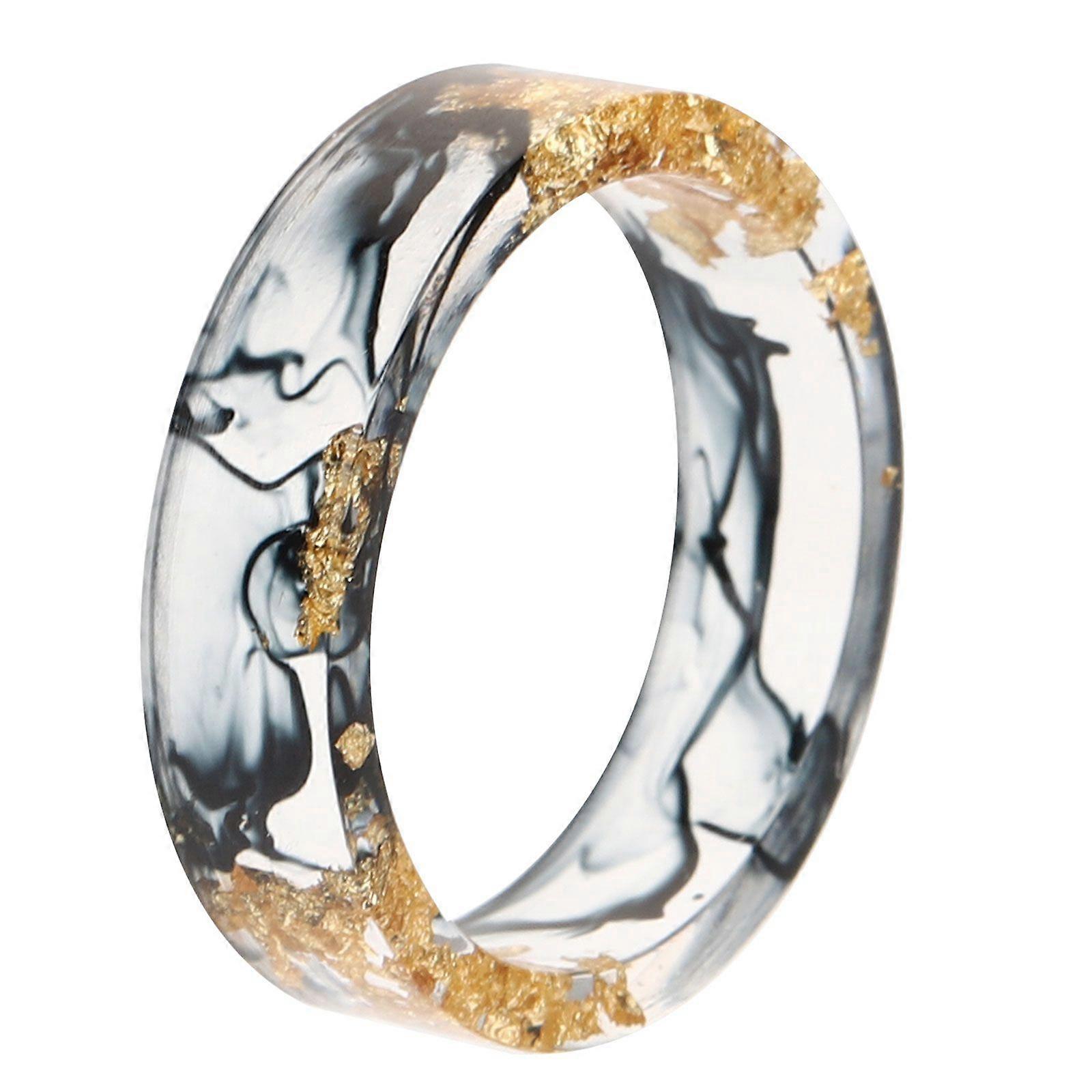 Creative Resin Ring Chunky Trendy Ring Transparent Stacking Ring Aesthetic Ring