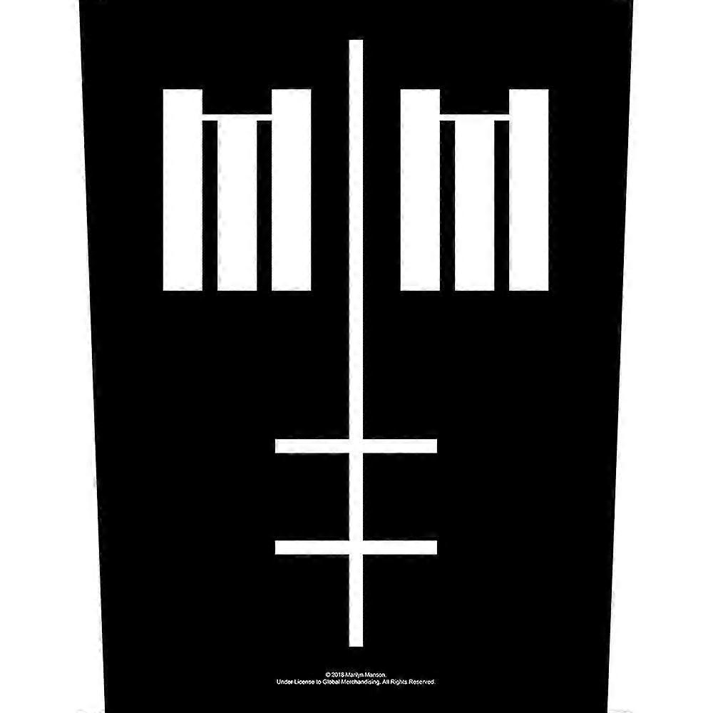 Marilyn Manson Cross Logo Back Patch