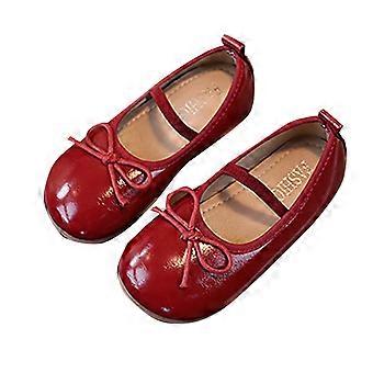 Mary Janes ballerina's voor peutermeisjes, glitterjurkjes, prinsessenjurkjes, trouwballetschoenen, rood, 3-4 jaar
