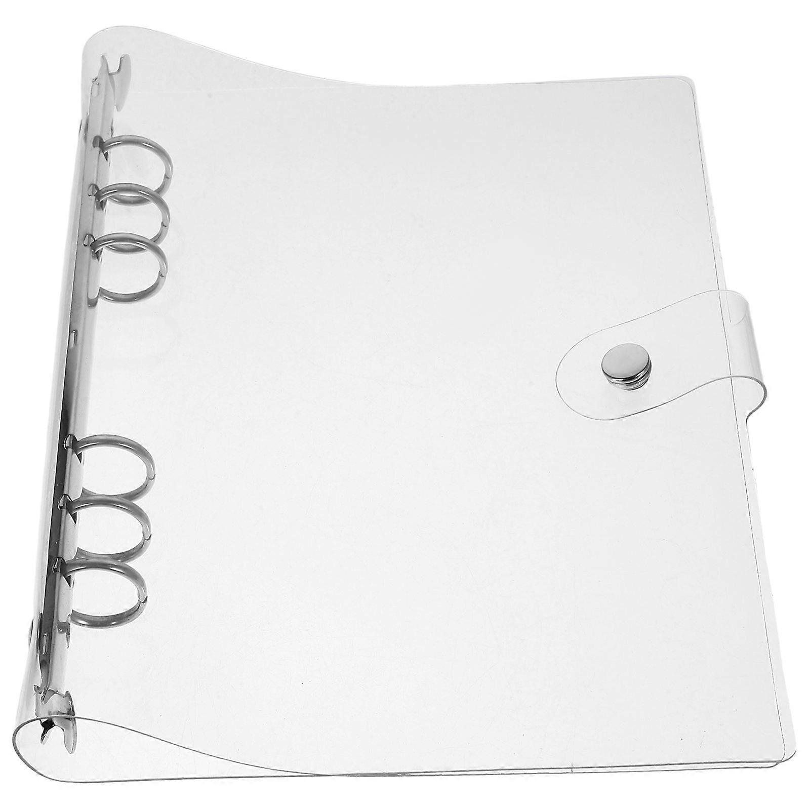 Binder Notebook Cover for Loose Leaf Binders 5Sets with Clear PVC Material