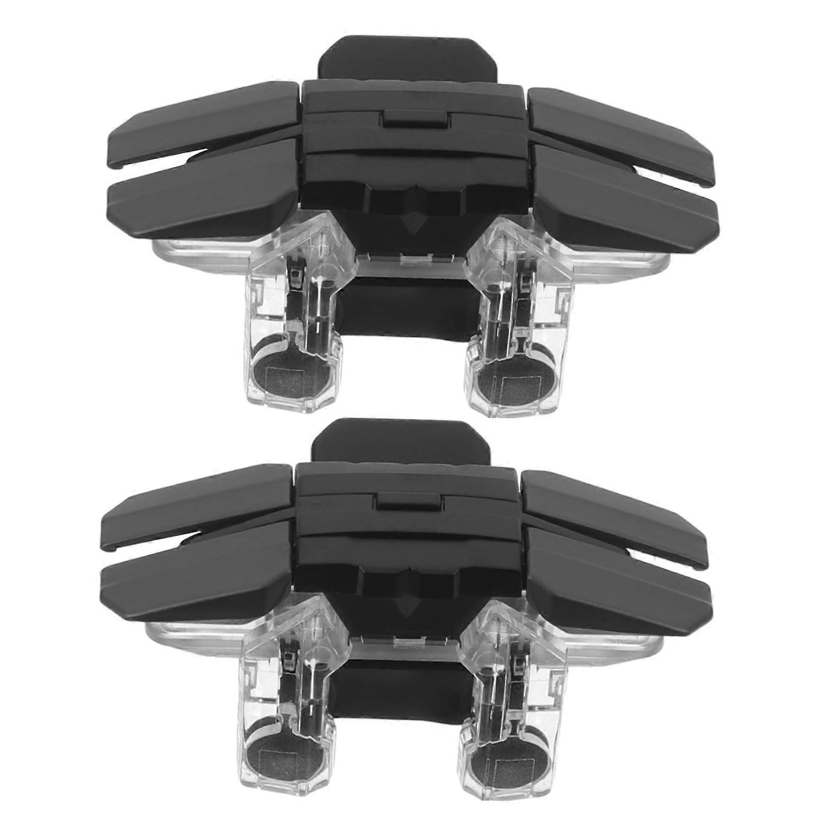 2pcs Mobile Game Controller with L1R1 Trigger Buttons Ergonomic DualHand Grip for PUBG COD Mobile