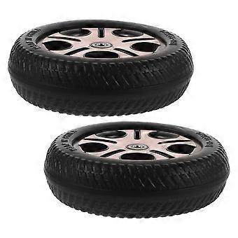 2pcs Children's Tricycle Wheels Kid Bicycle Rear Axle Wheel Easy Installation Scooter Wheels Wear-Resistant Non-Skid Replacement Wheels 0.8cm Hole Dia