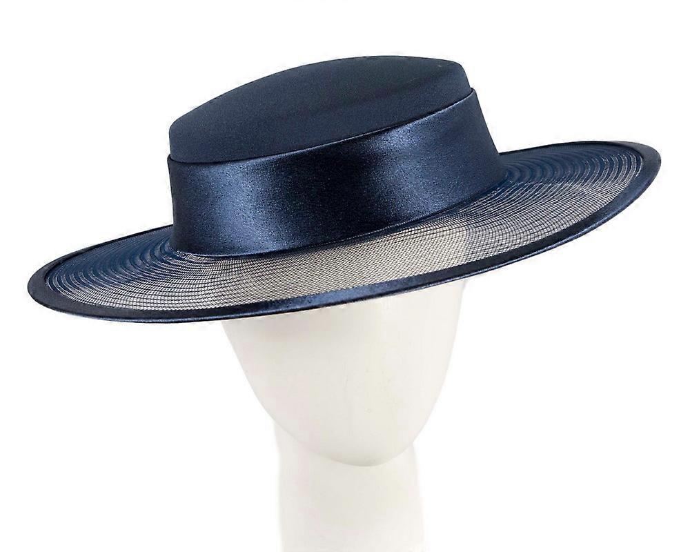 Navy designers boater hat H5020N