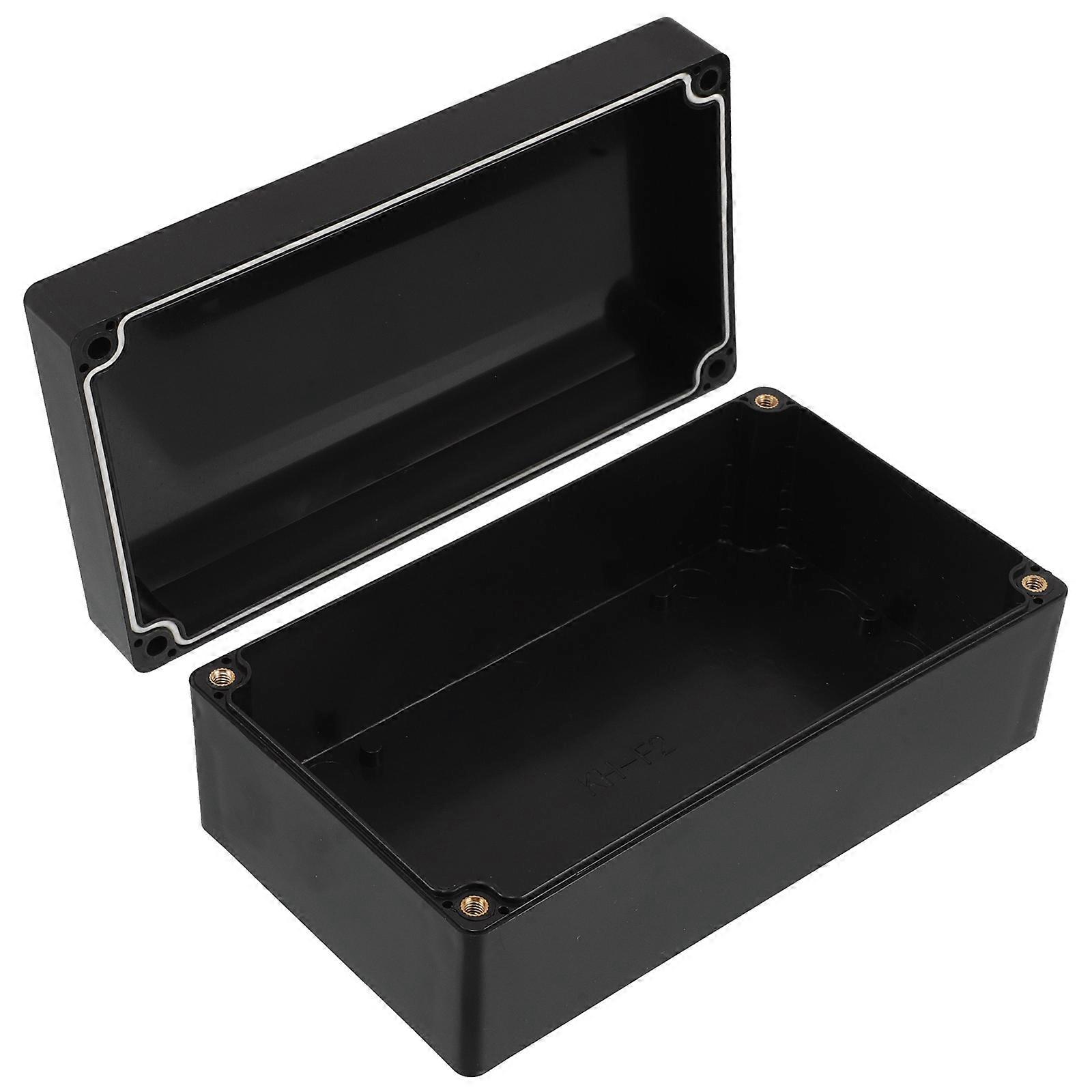 Black Waterproof Junction Box for Electrical Connection Use with Plastic ABS Material