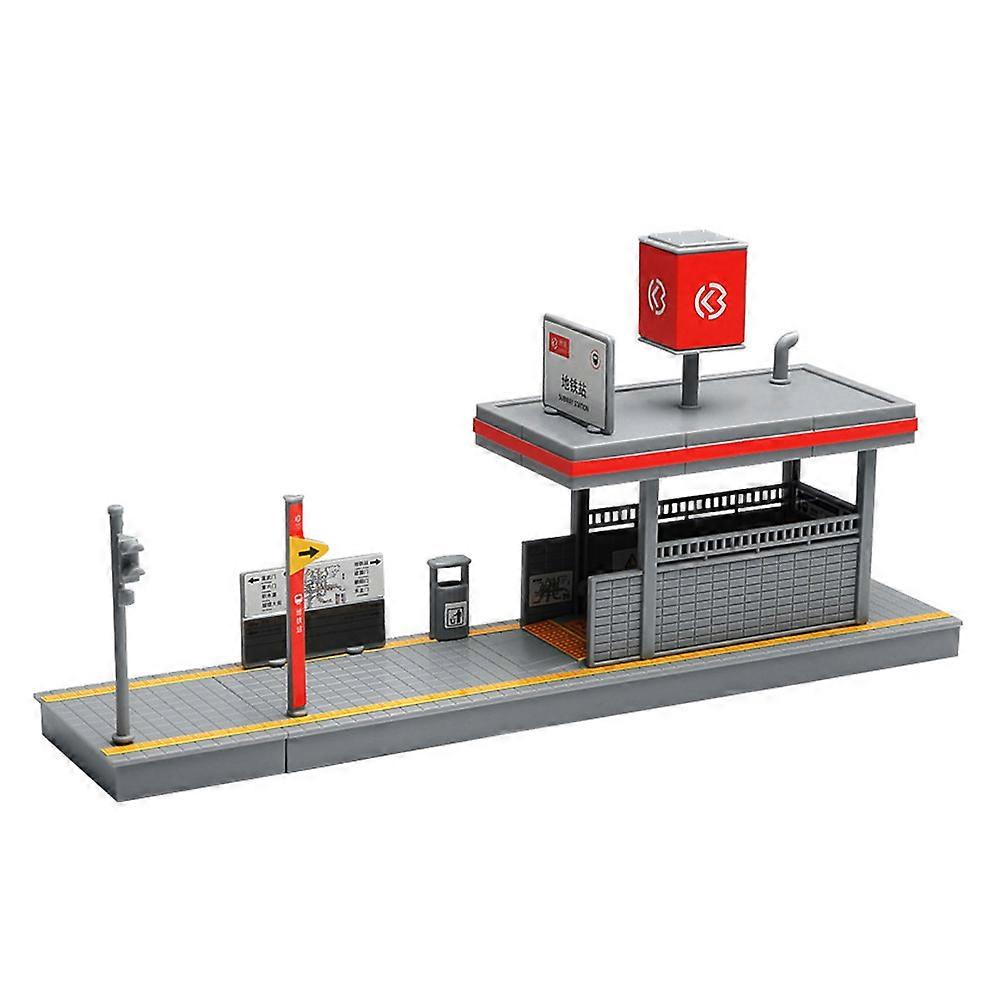 Toy Subway Platform Simulation Subway Platform Model for Kids with Durable Plastic